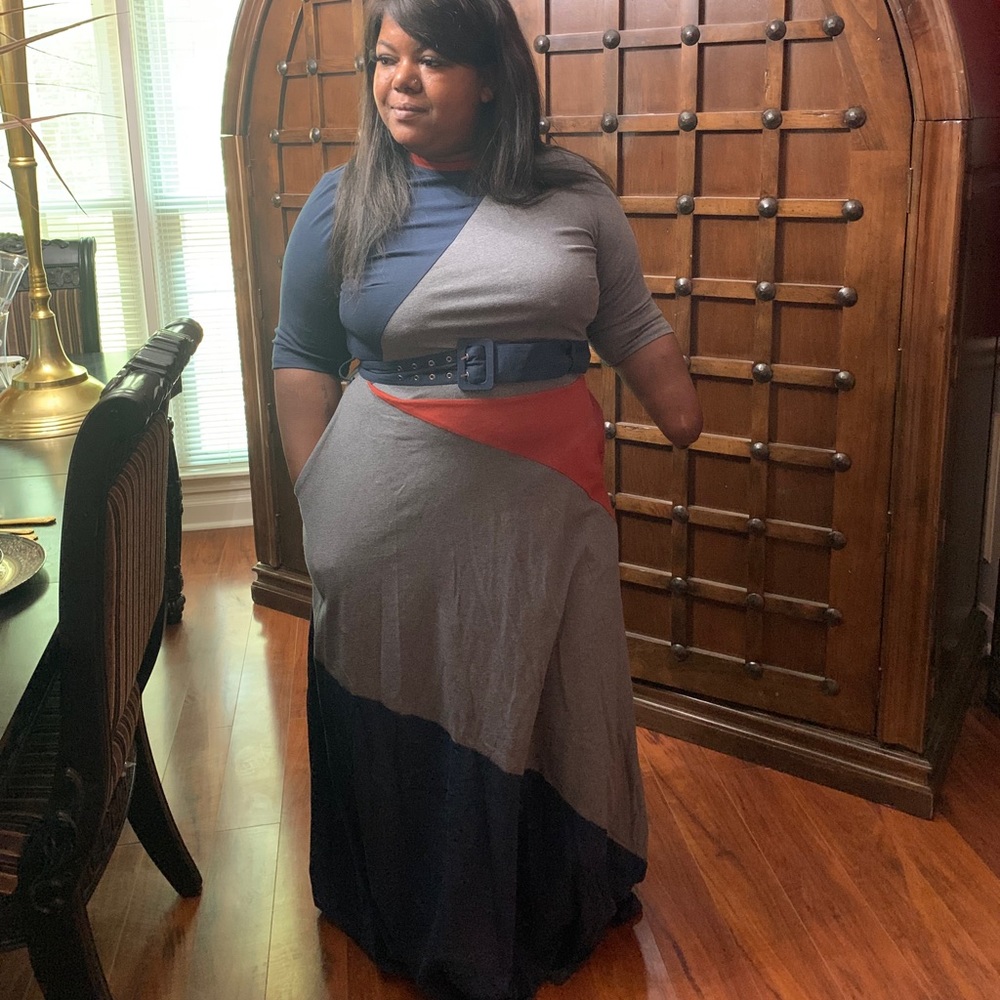 Grey Business Maxi dress